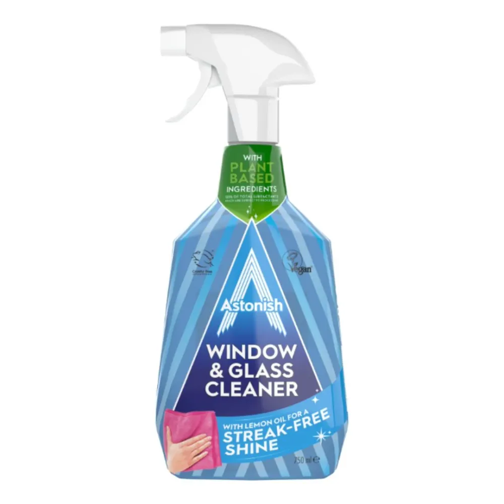 Limpiador de Vidrios y Ventanas Eucalipto y Limón Astonish 750 ml