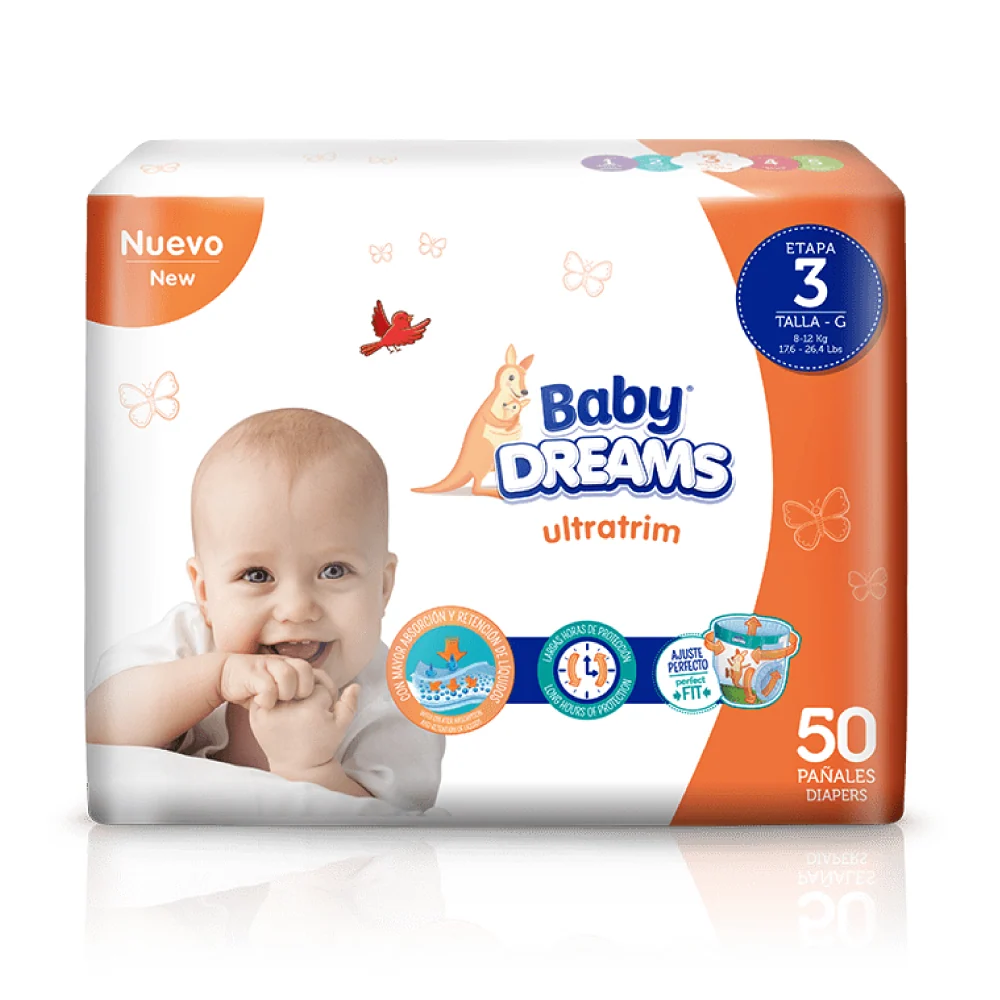 Pañal Ultratrim Et 3X50 Baby Dreams 9219