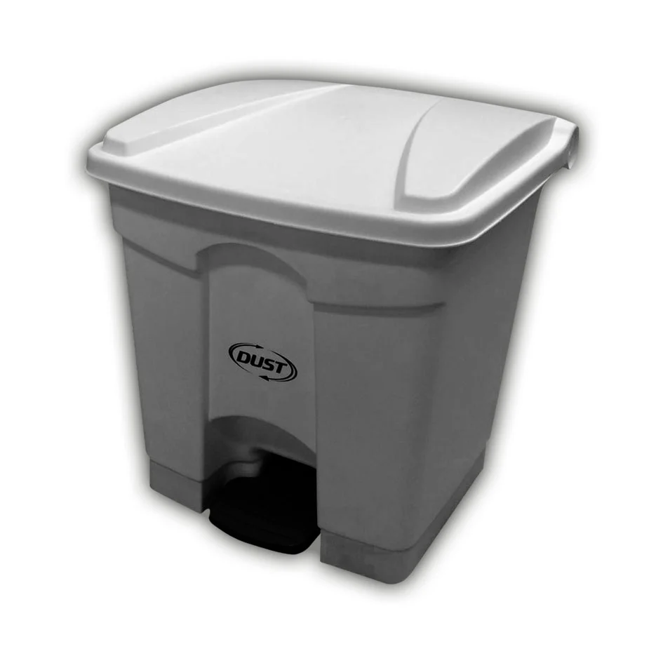BASURERO CUADRADO DE 68 LTS CON PEDAL 50X41X67 CMS COLOR GRIS