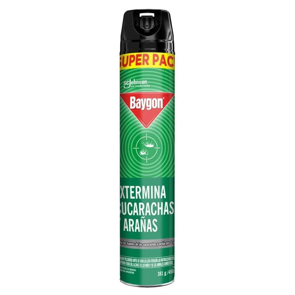 Insecticida Aerosol Mata Arañas Y Cucarachas 450 Cc BAYGON