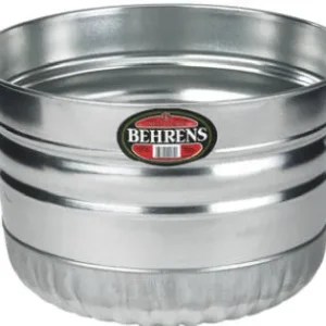 Cesta de bushel de acero redonda de 9,3 galones de Behrens - Caja abierta