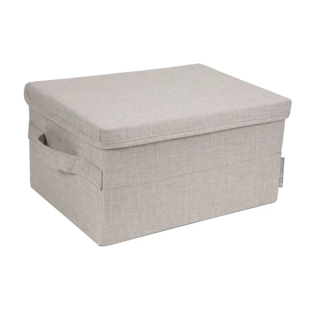 Caja Organizadora Bigso Box Pequeñ 26 x 35 cm Beige