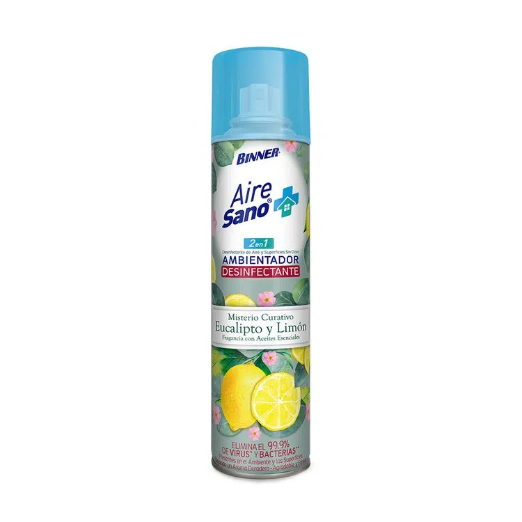 Ambientador Desinfectante Binner 400ml Eucalipto-Limon