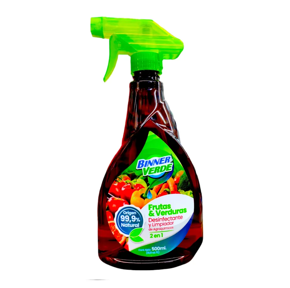 Desinfectante Y Limpiador Binner Frutas Y Verduras 500 ml