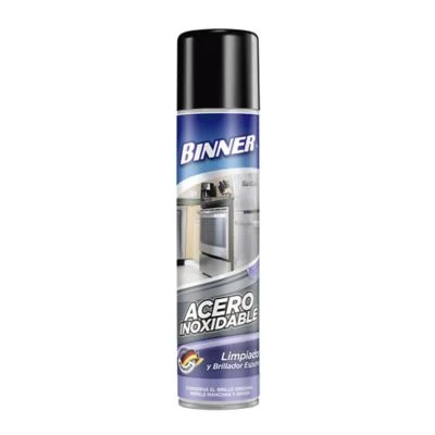 Limpiador Binner 400ml Acero Inoxidable Aerosol