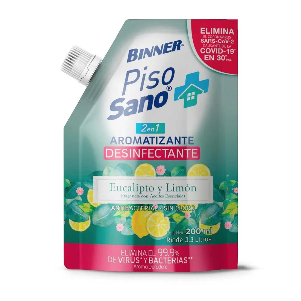 Limpiador Desinfectante Binner 200 ml Eucalipto y Limon