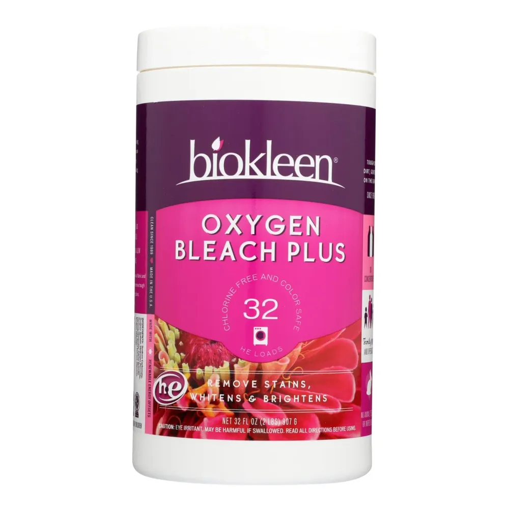Biokleen - Blanqueador oxigenado para ropa Plus - Caja de 6 - 2 libras (paquete de 6)
