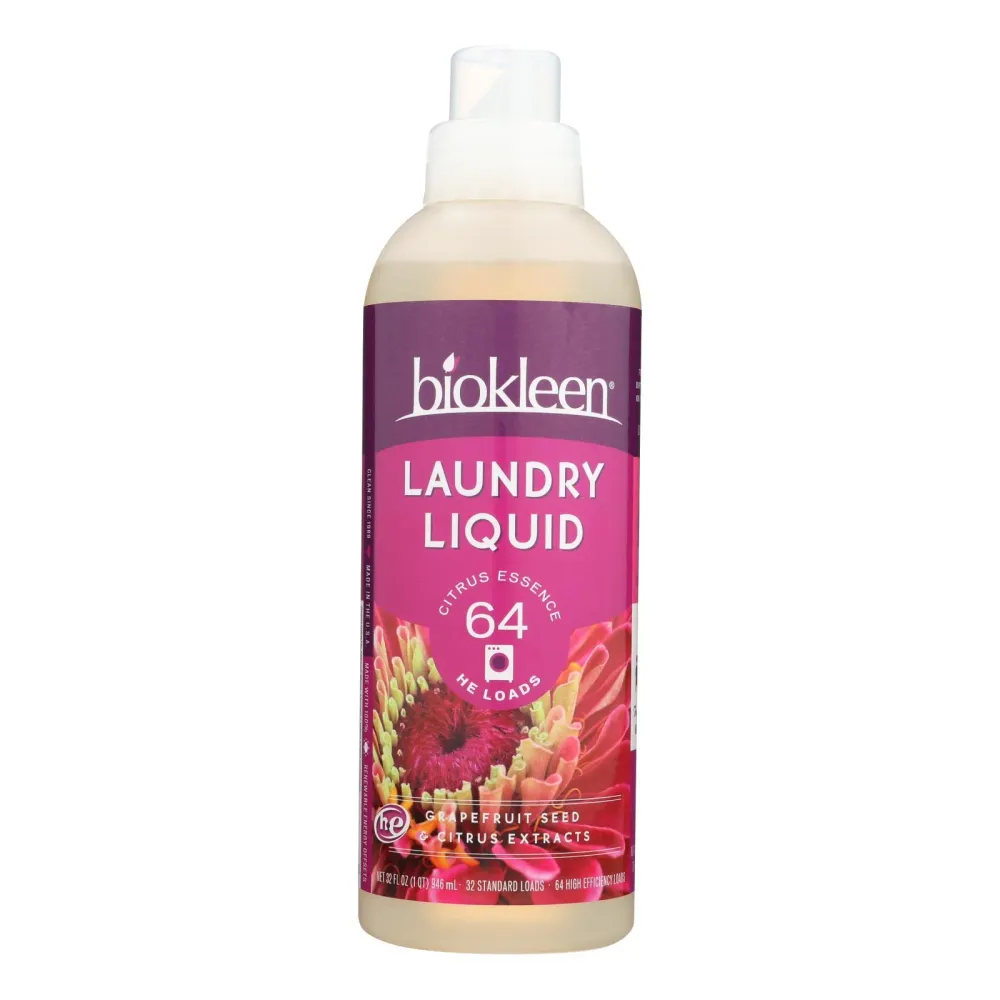 Biokleen - Detergente líquido cítrico - Caja de 6 - 32 FZ