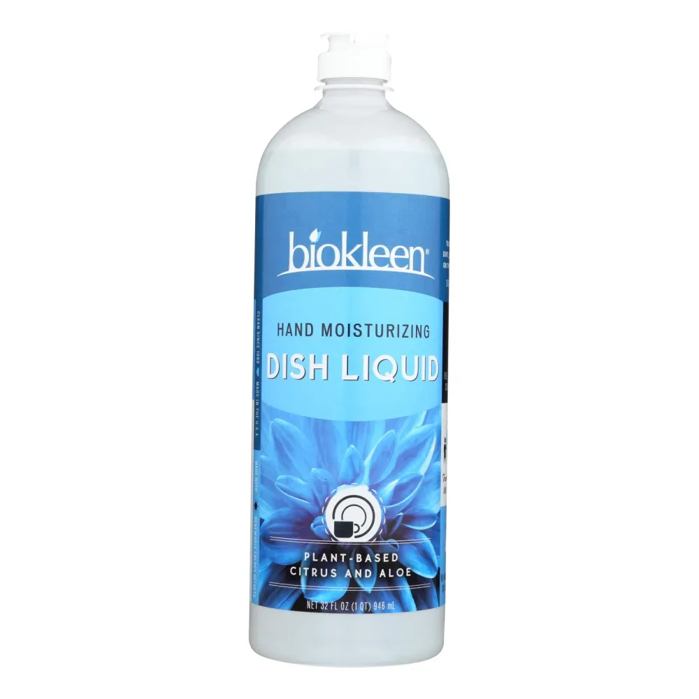 Líquido lavavajillas natural Biokleen - Caja de 12 - 32 oz (paquete de 12)