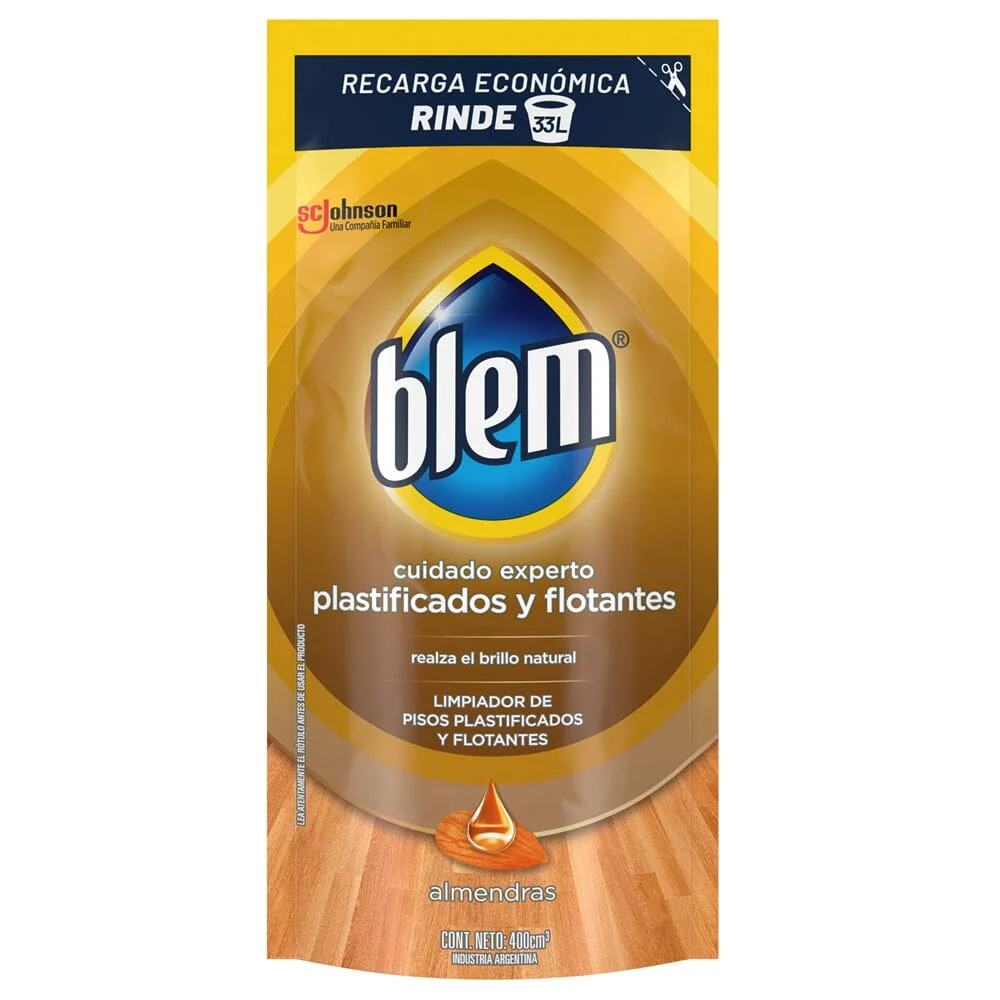 Limpiador Piso Flotante Almendra Recarga 400 Ml BLEM