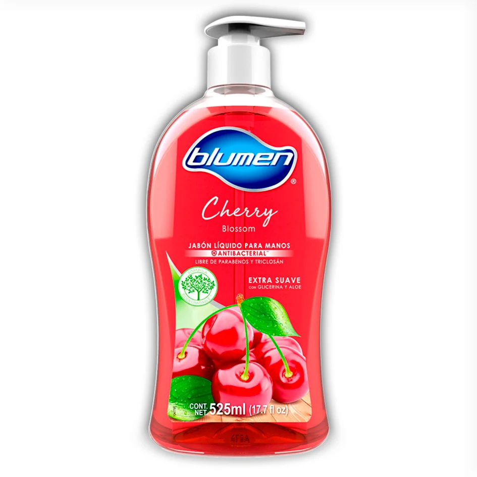 BLUMEN JABÓN LÍQUIDO P/MANOS 525 ML AROMA CHERRY BLOSSOM