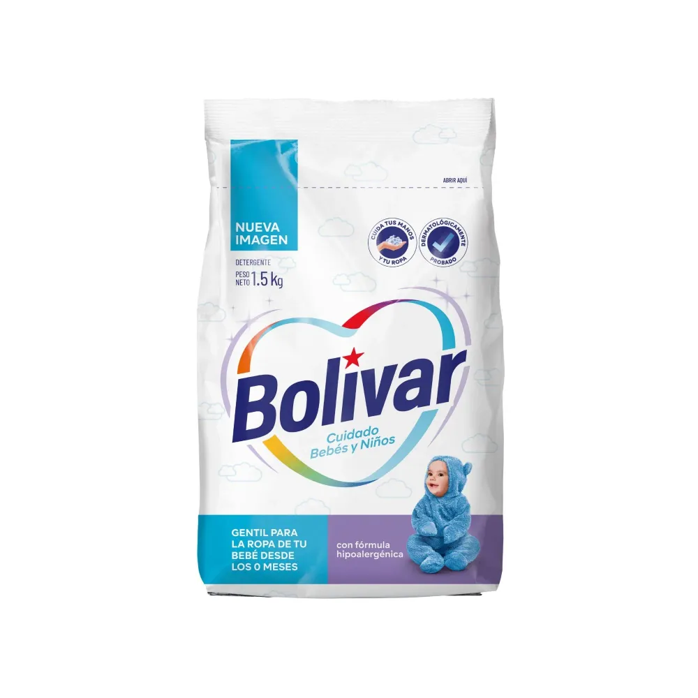 Detergente En Polvo Bolívar Baby Kids X 1.5Kg BOLIVAR
