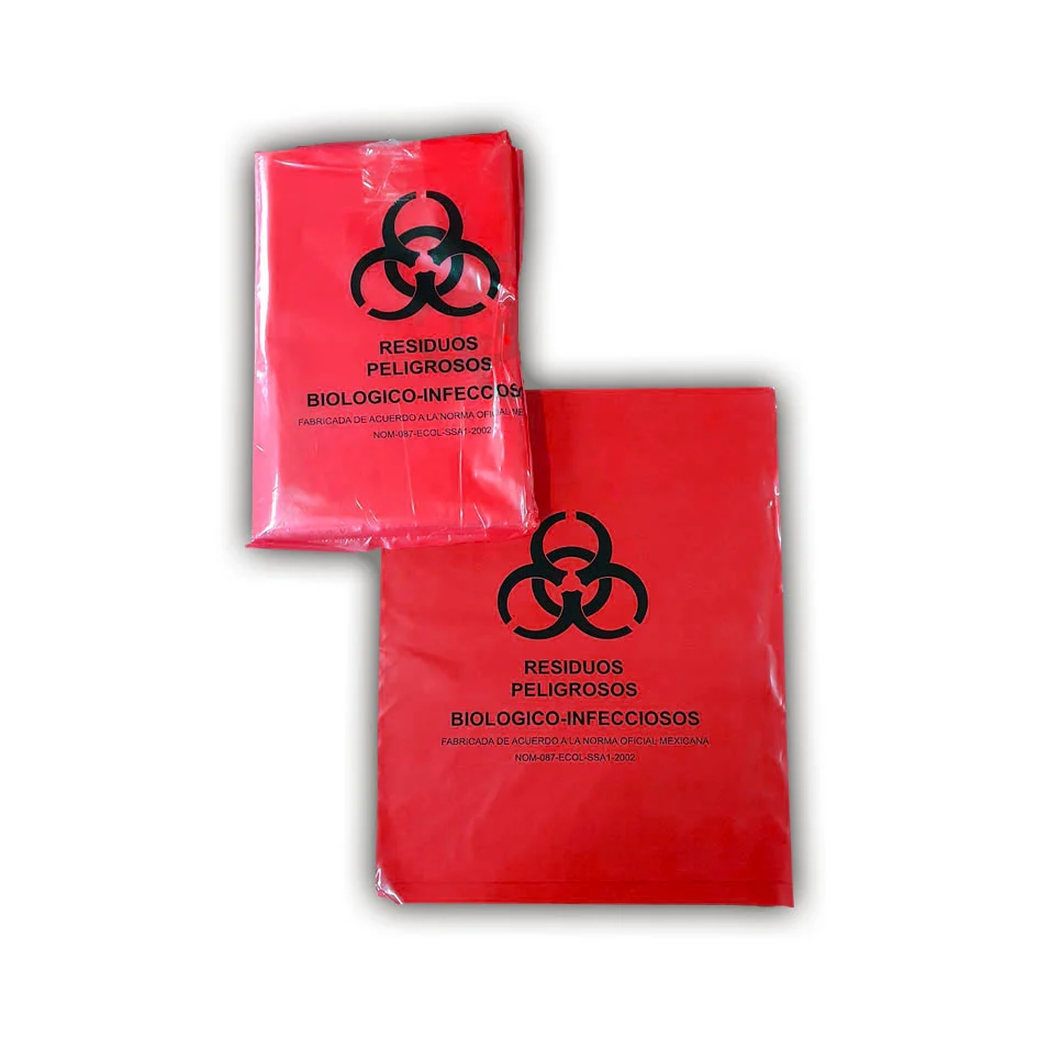BOLSA ROJA RPBI 30X40 BOLSA C/100 PZAS RESIDUOS INFECCIOSOS