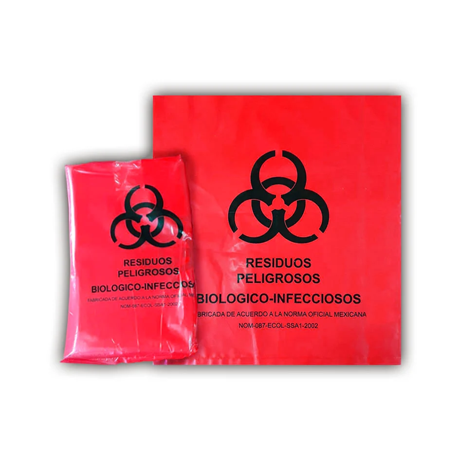 BOLSA ROJA RPBI 46X50 BOLSA C/100 PZAS RESIDUOS INFECCIOSOS