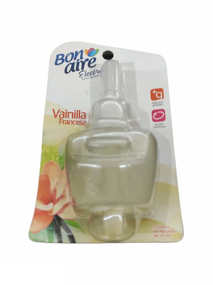 Ambientador Bonaire Electrico 25 ml Repuesto Vainilla Francesa