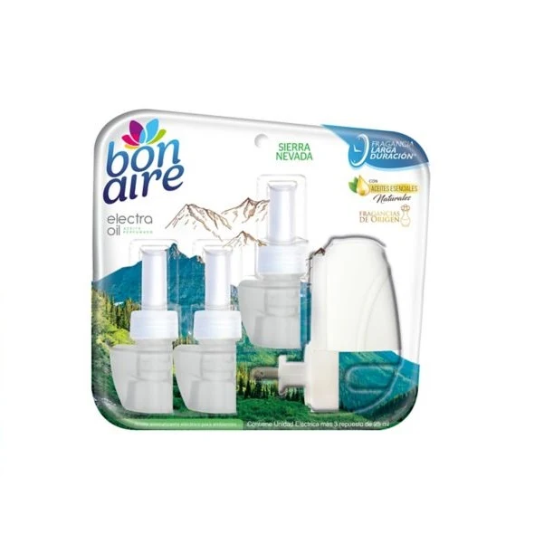 Ambientador Electrico Bonaire Sierra Nevada 3 Repuestos + Aparato Oferta