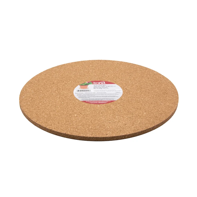 Platillo de corcho de 12" Bond CVS411 (paquete de 12)