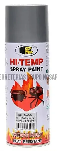 BOSNY SPRAY METAL PLATEADO TEMP SB-0400
