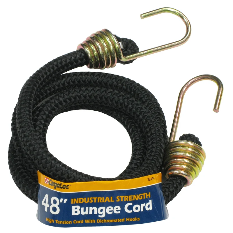 Cuerda elástica resistente de color negro Cargoloc 32444 de 48" (paquete de 10)