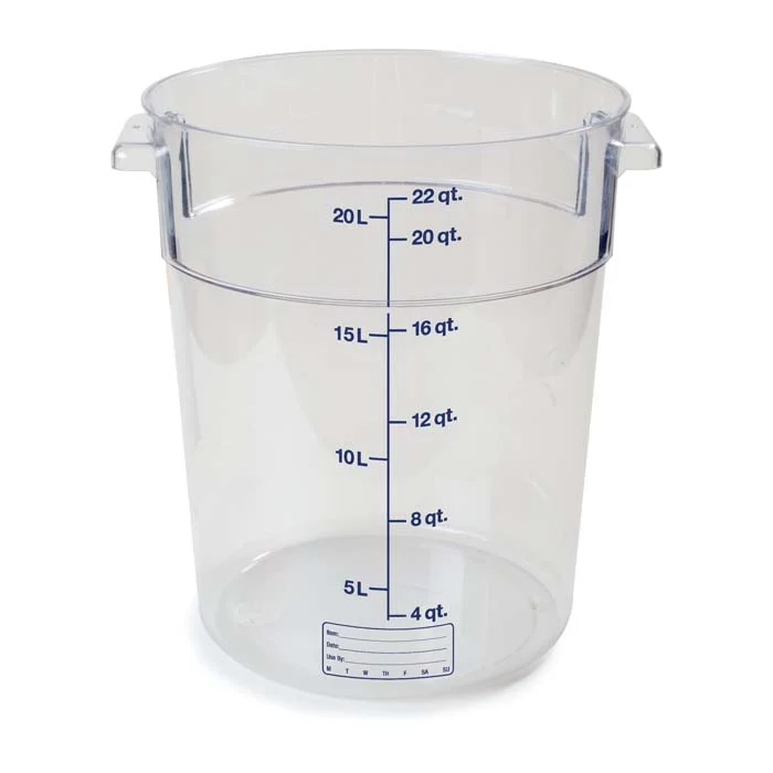 Contenedor Redondo 20.8Lt 37.9x30.9 cm Policarbonato Transparente Storplus Carlisle