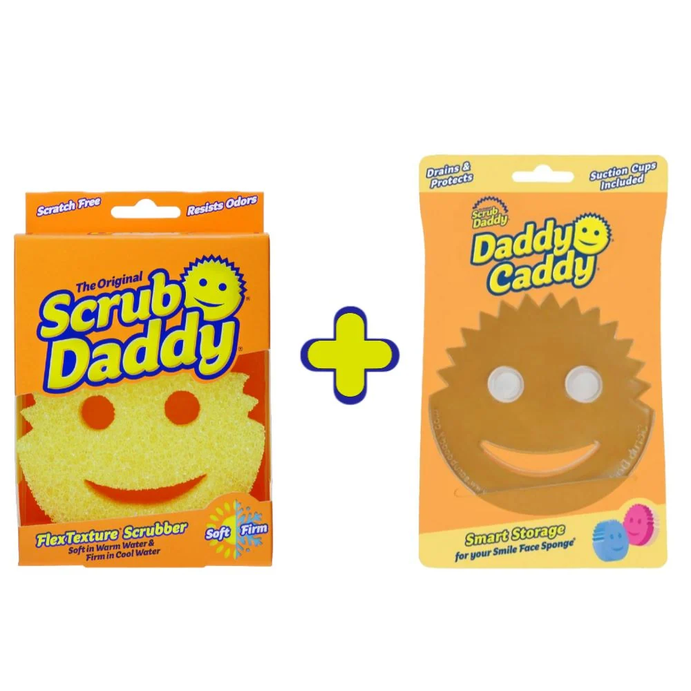 Pack Esponja Scrub Daddy + Daddy Caddy Caso