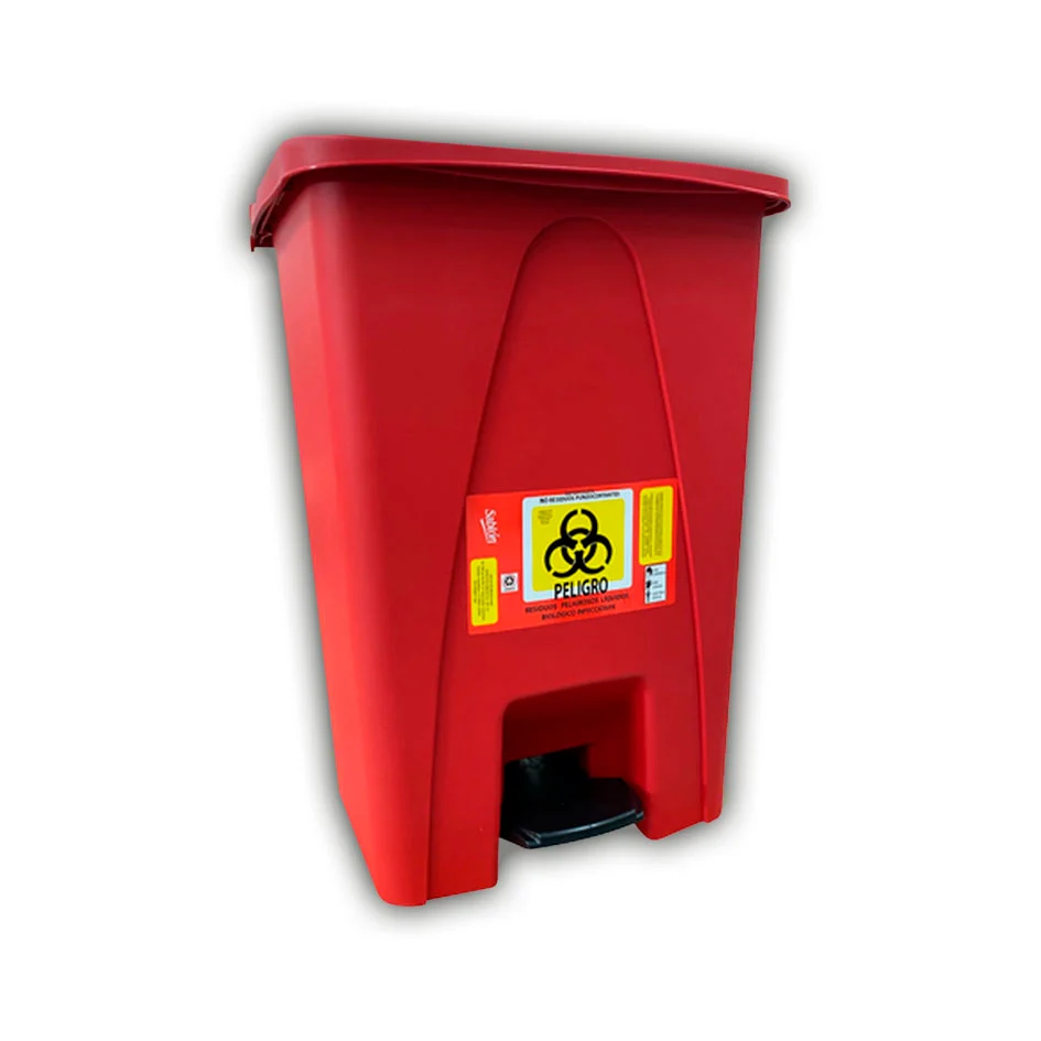 CESTO PEDAL 80 lt/ 21.16 gl ROJO USO RPBI