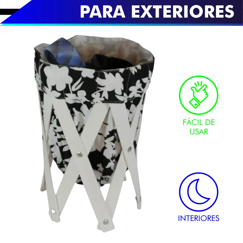 Canasta (cesto) chico para ropa multiusos de lona lavable CHIC-FANTASY