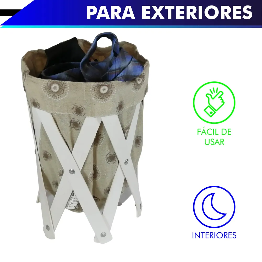 Canasta (cesto) chico para ropa multiusos de lona lavable CHIC-FANTASY