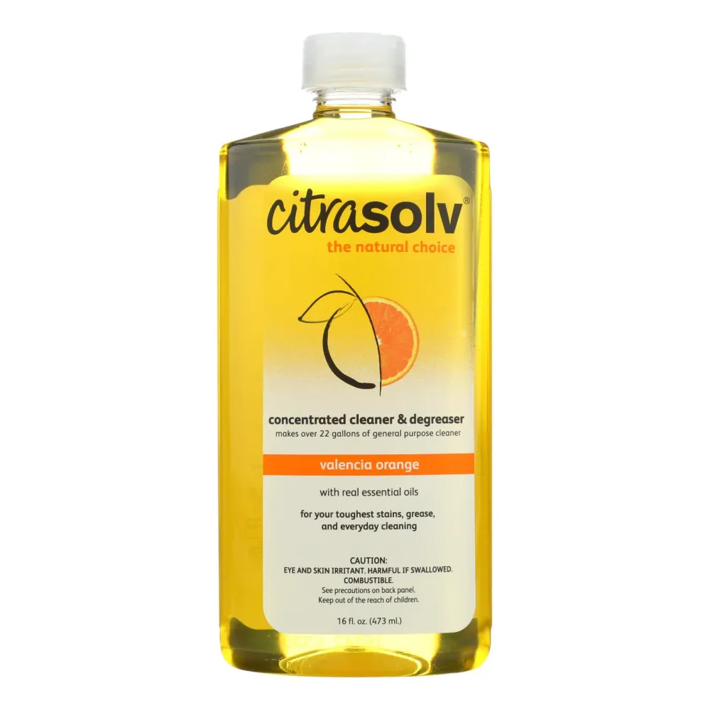Concentrado desengrasante y limpiador natural CitraSolv - Naranja Valencia - 16 oz Citra-Solv