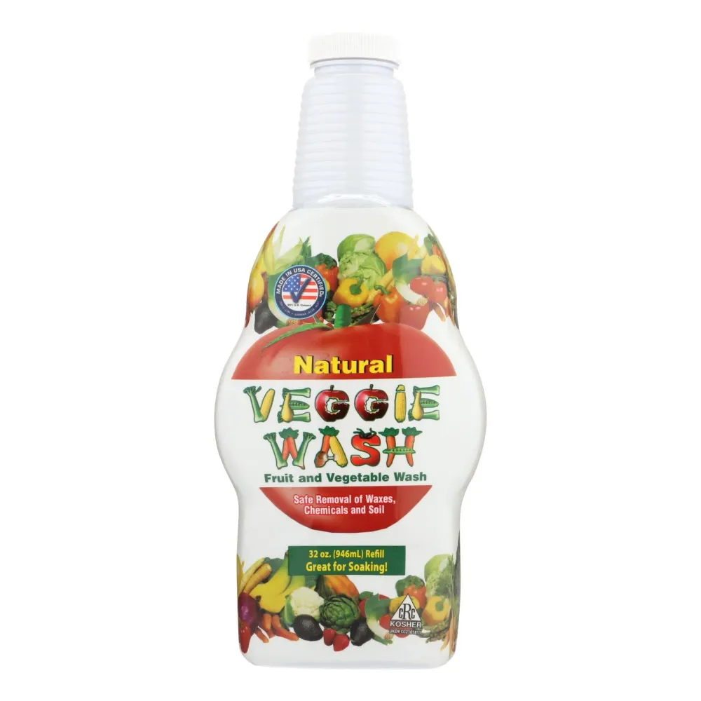 Botella de lavado y remojo totalmente natural para frutas y verduras Citrus Magic - 32 fl oz