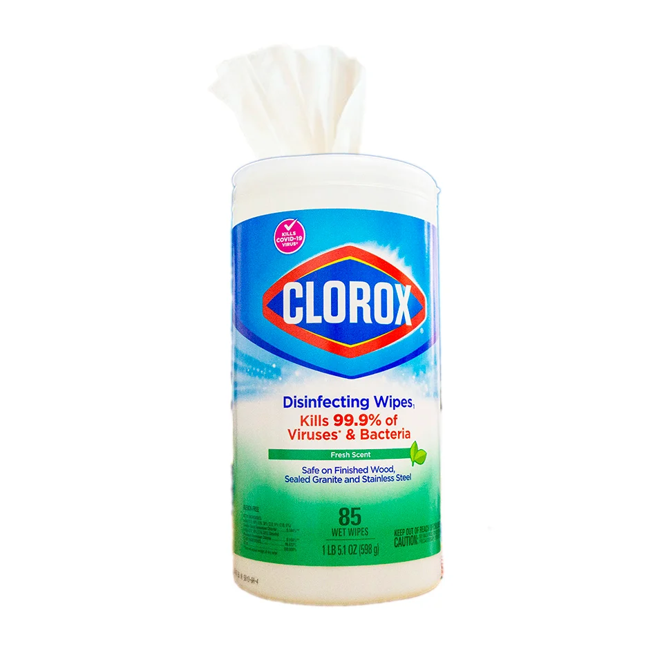 CLOROX AROMA FRESH SCENT BOTE 85 TOALLAS COVID-19