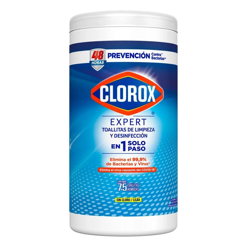Toallitas Desinfectante Frasco 75 Un CLOROX