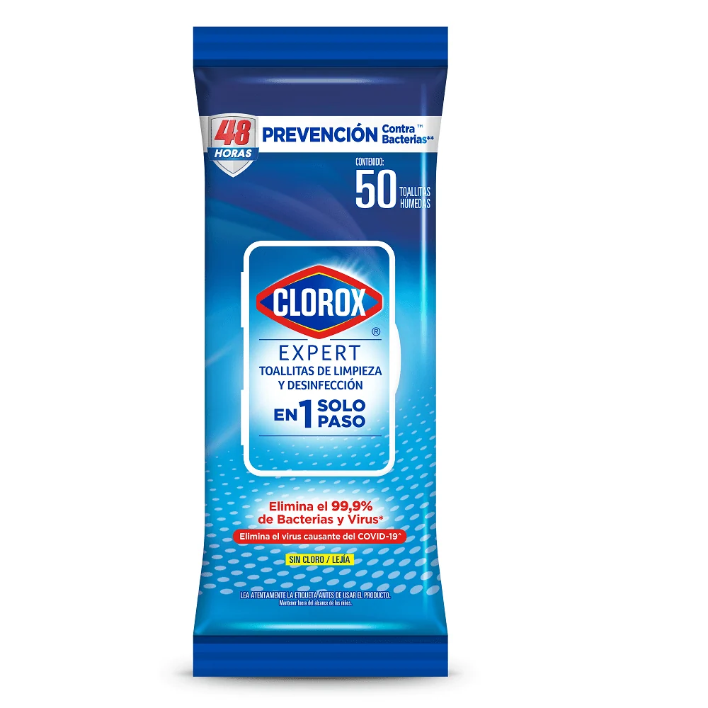 Toallitas Desinfectantes Expert Flowpack 50 Un CLOROX