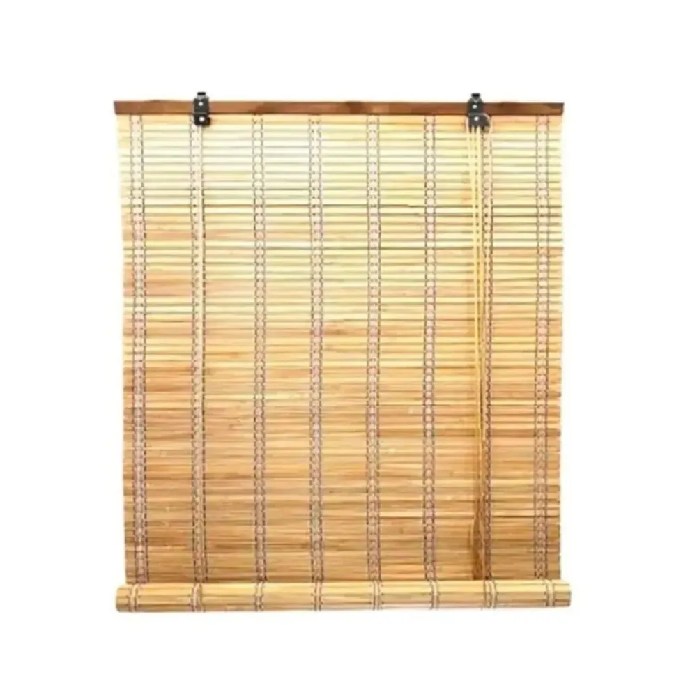 Cortina Persiana Roller Enrollable 120x150 CM Bambú Marrón Claro