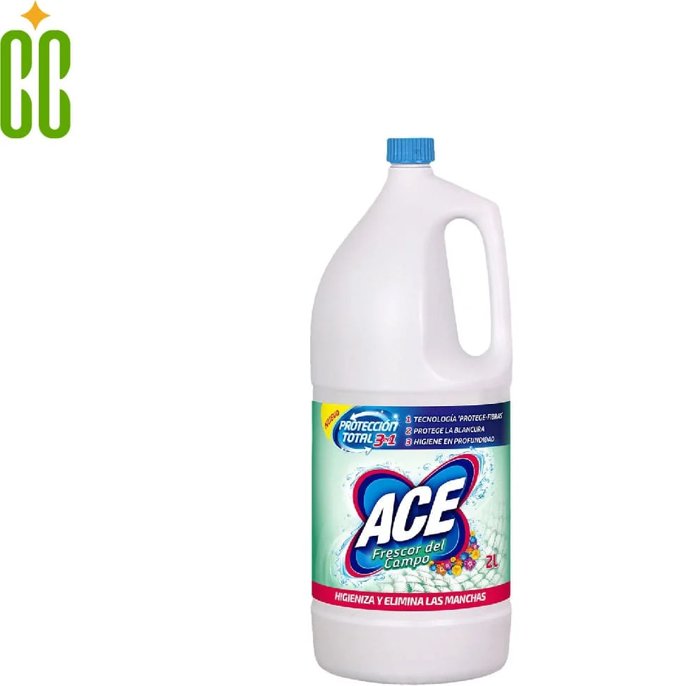 ACE - Lejí Frescor Del Campo, Blanco Ideal y Protección Total, 3-en-1, Limpia y Elimina Las Manchas, 2L Cosmo Cosmetics