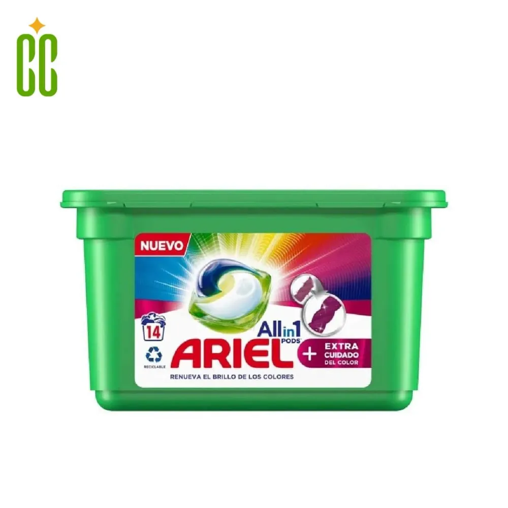 ARIEL - Detergent All 1 Pods Touch Lenor Fresh & Color 14 Lavados Cosmo Cosmetics