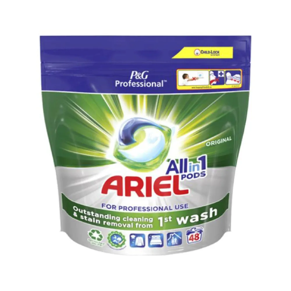 Ariel P&G Professional Original Todo en 1, 48 Cápsulas Cosmo Cosmetics