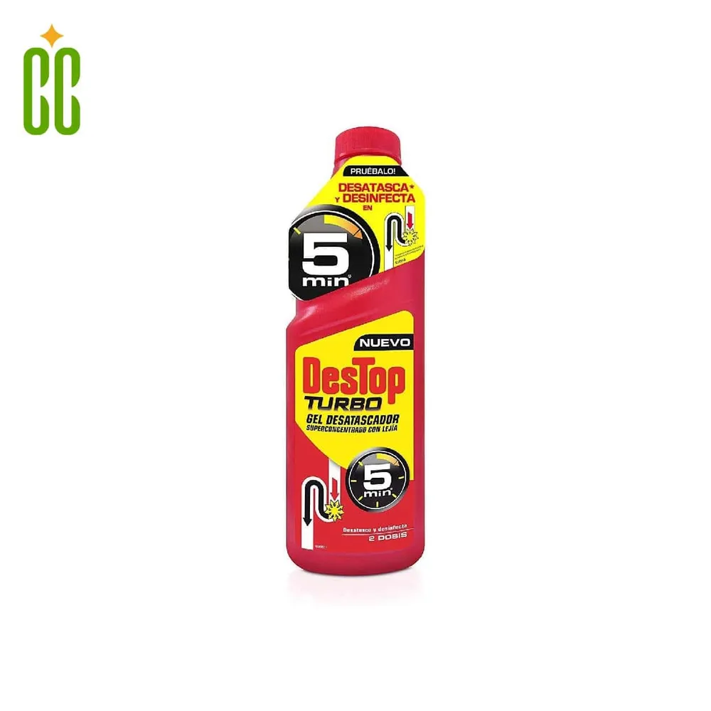 Destop Turbo Gel Desatascador, 1000ml Cosmo Cosmetics