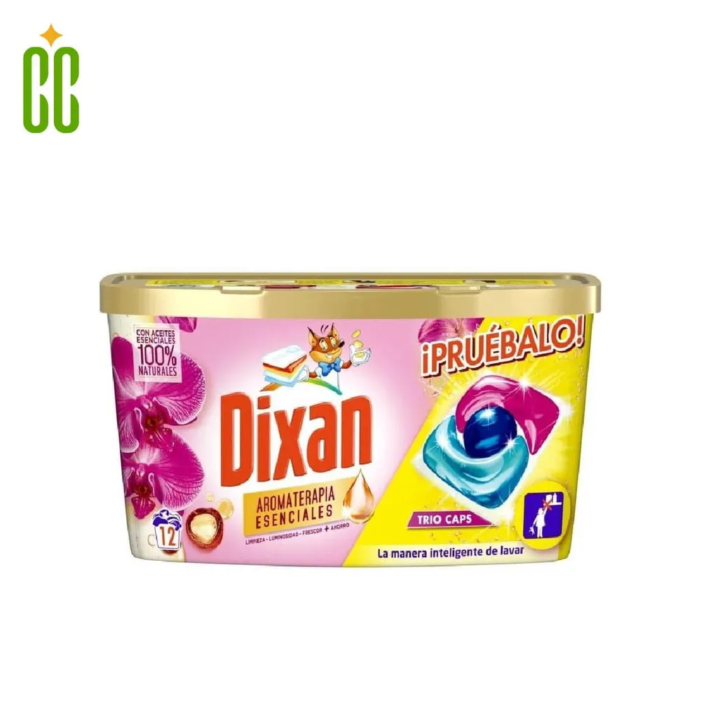 DIXAN- Aromaterapia Esenciales Detergente Trio Caps 12UD Cosmo Cosmetics