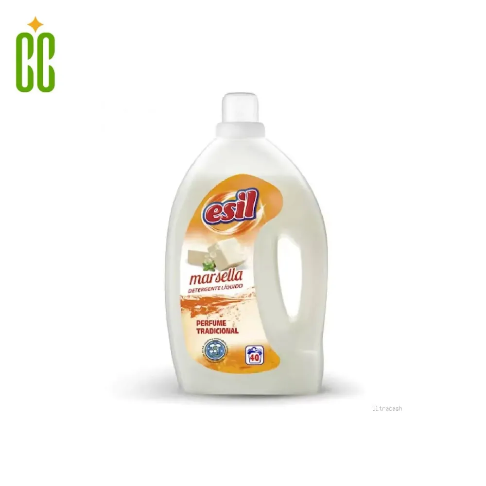 Esil - Detergente Liquido Marsella Perfume Tradicional 40 Lavados, 3L Cosmo Cosmetics