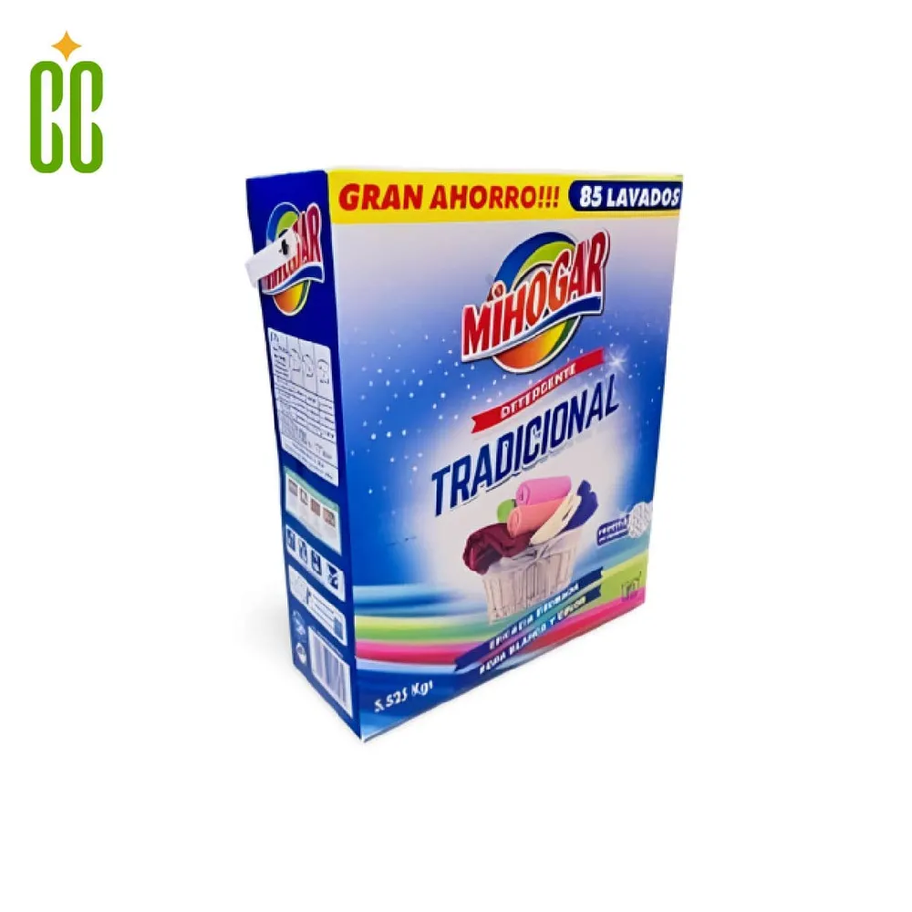 Mi Hogar Detergente en Polvo Tradicional, 85 lavados, 5.525kg Cosmo Cosmetics