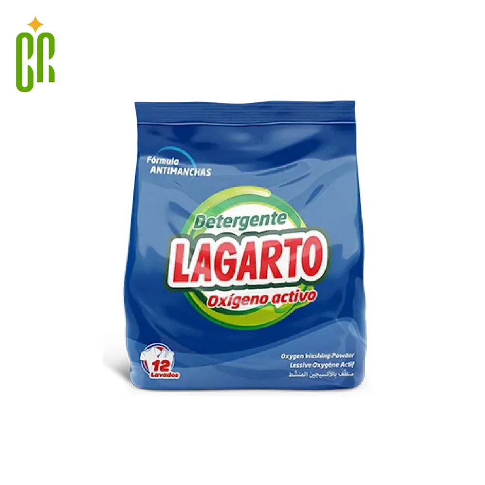 Lagarto Detergente Bolsa Oxígeno Activo, 12 Lavados, 912g Cosmo Cosmetics