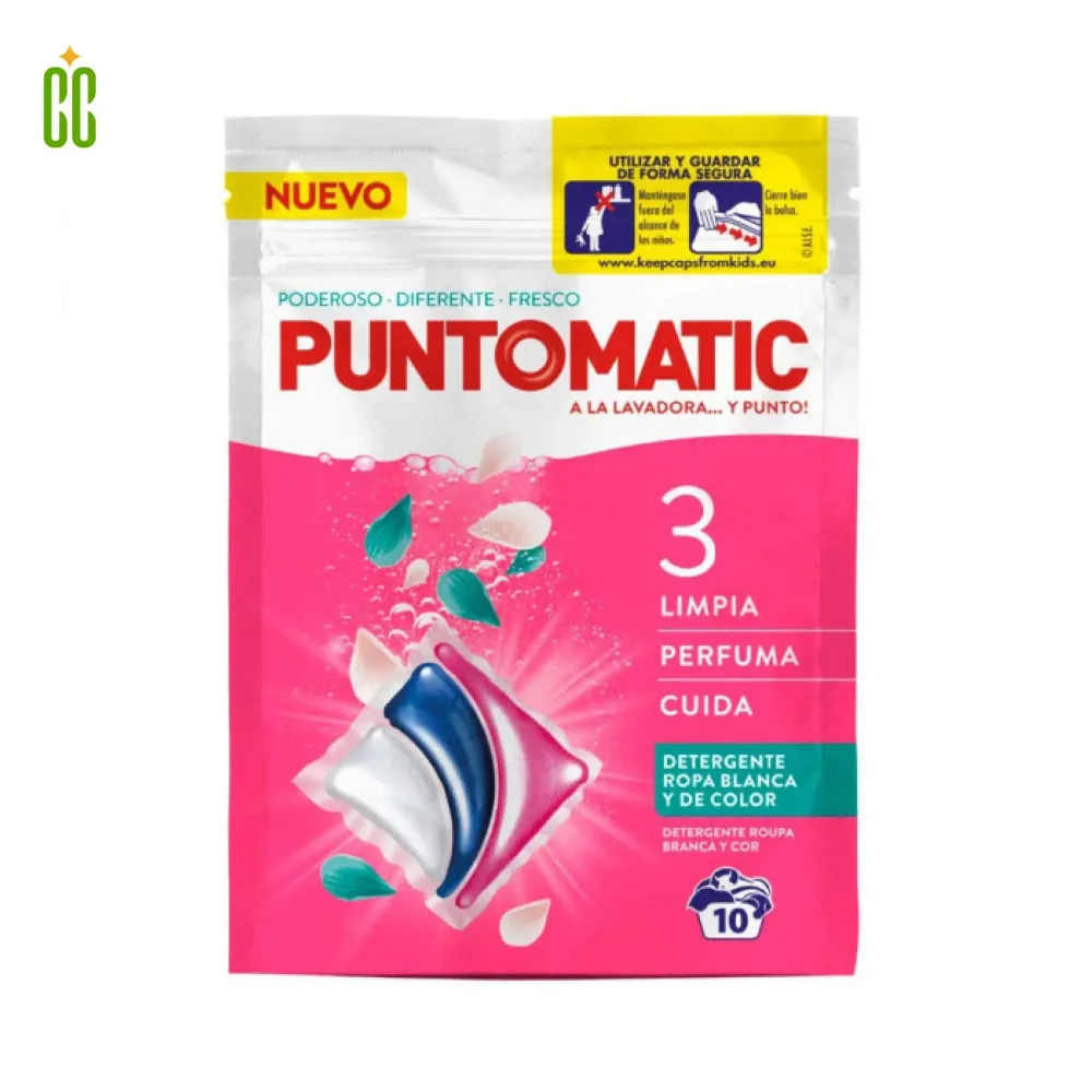 Puntomatic Detergente Bolsa 10 Capsulas, 210g Cosmo Cosmetics