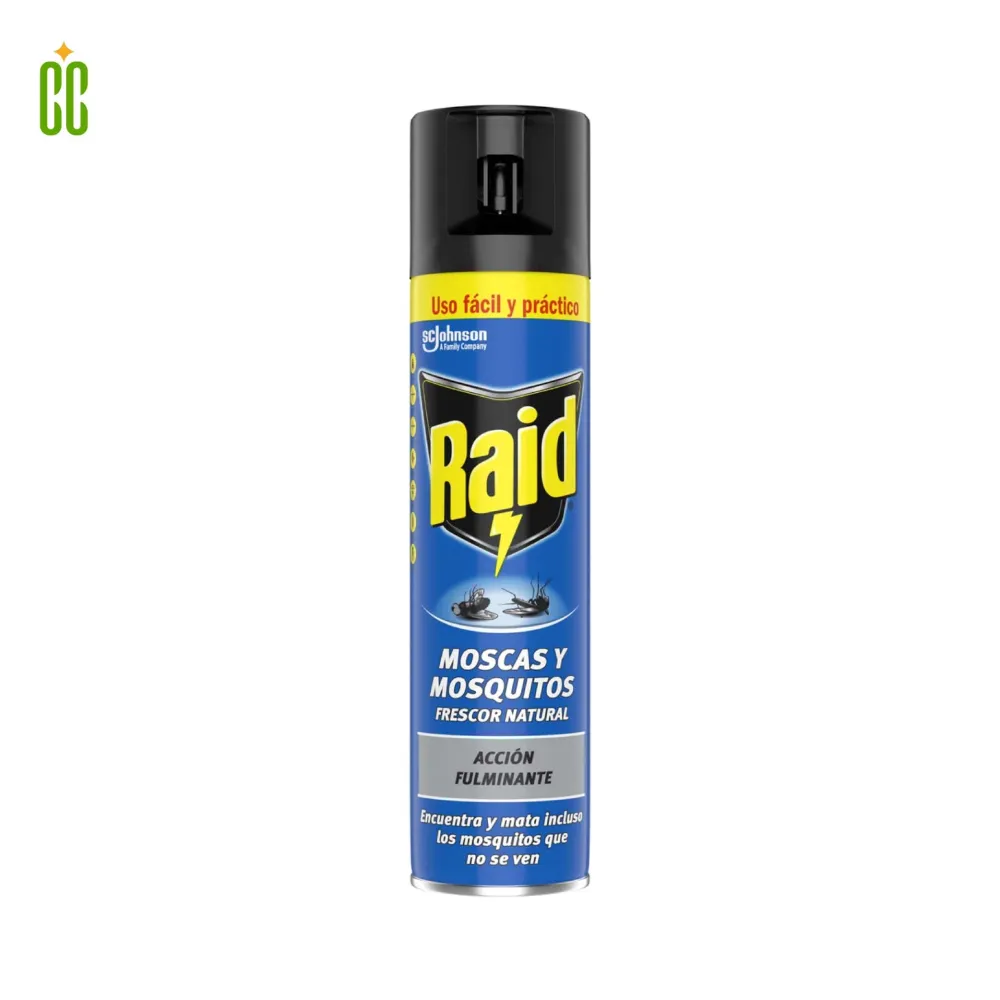 RAID Moscas y Mosquitos Frescor Natural, 400ml Cosmo Cosmetics