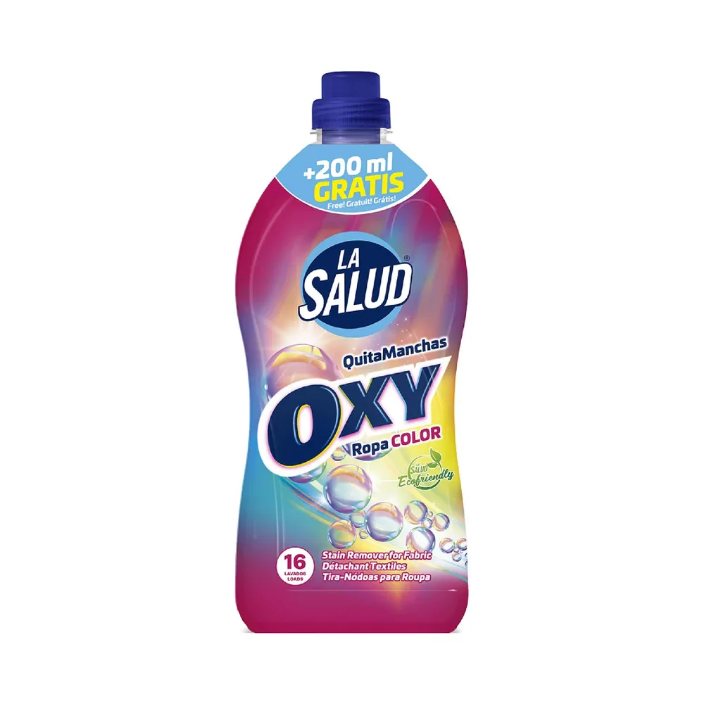 La Salud Quitamanchas Oxy Ropa Color, 16 Lavados, 1500ml Cosmo Cosmetics