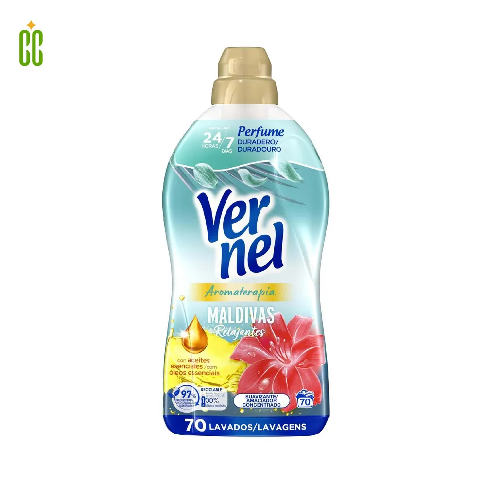 Vernel Maldivas Relajantes 70 lavados, 1260L Cosmo Cosmetics