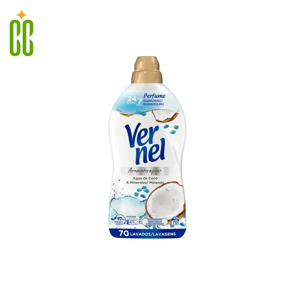 Vernel Suavizante Agua de Coco & Minerals (57 Lavados) 1140g Cosmo Cosmetics