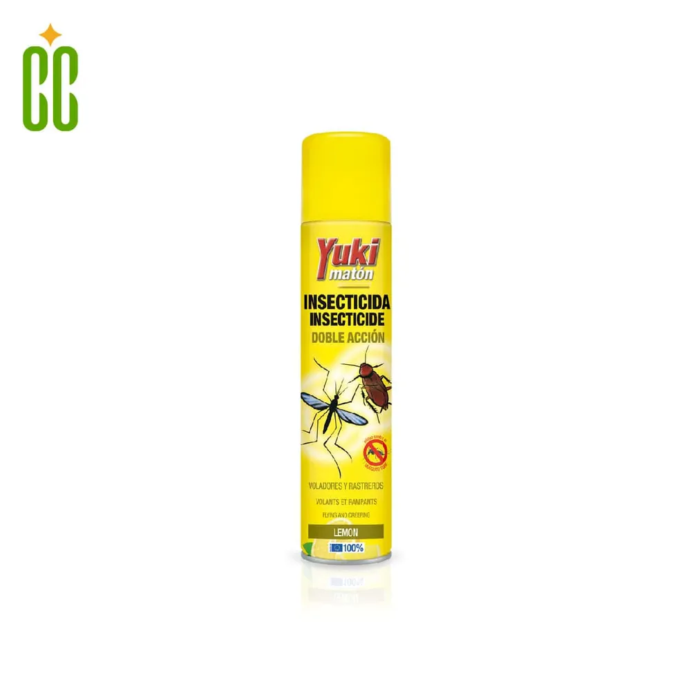 Yuki Matón - Insecticida Doble Acción Limón, 750ml Cosmo Cosmetics