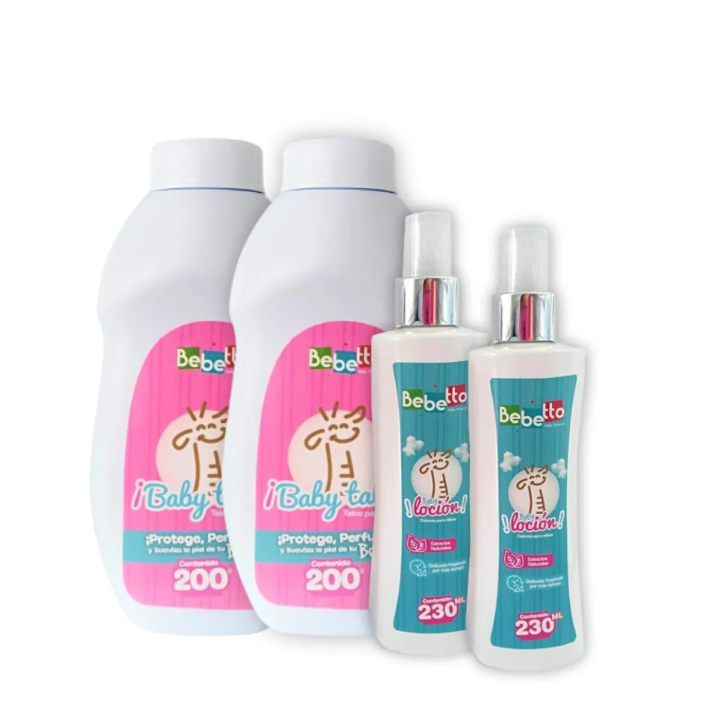 KIT 2 COLONIA + 2 TALCOS NIÑO CRECIENDO BABY