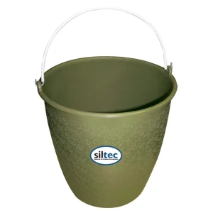 CUBETA DE PLASTICO FLEXIBLE CON ASA 16 LTS USO PESADO COLOR